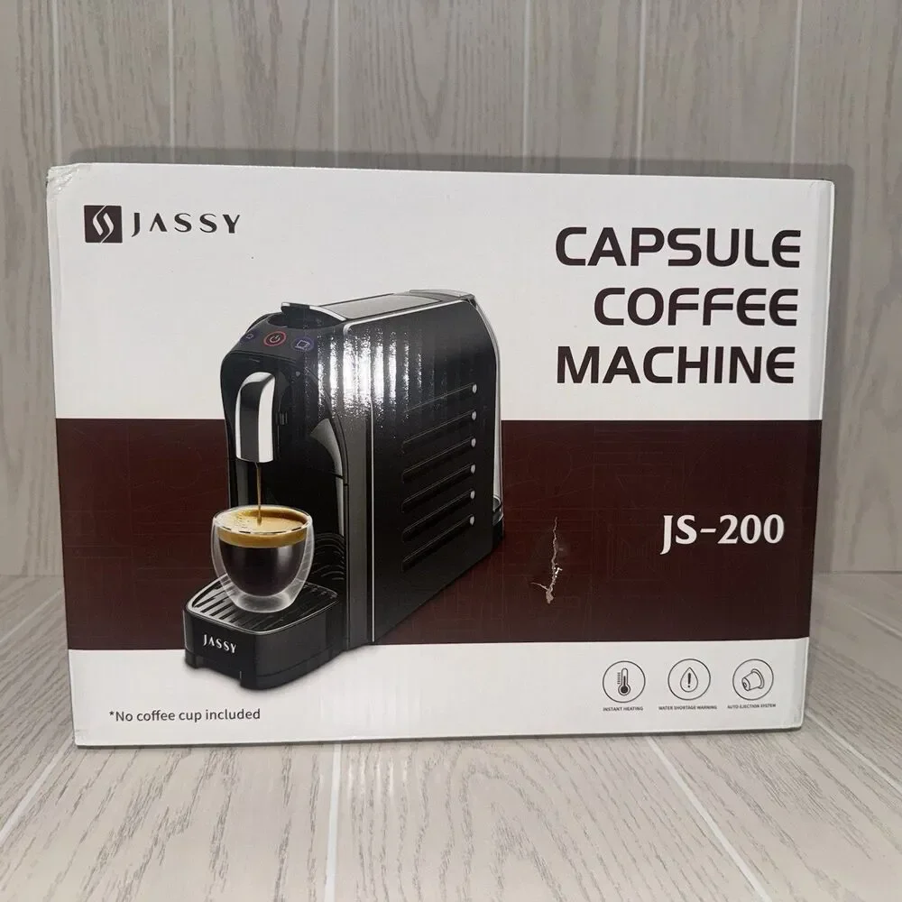 Jassy JS-200 20 Bar Fast Brew Capsule Coffee Espresso Machine New In Box